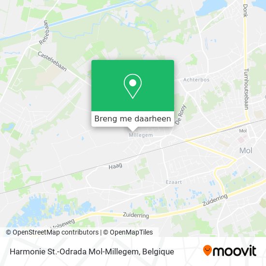 Harmonie St.-Odrada Mol-Millegem kaart