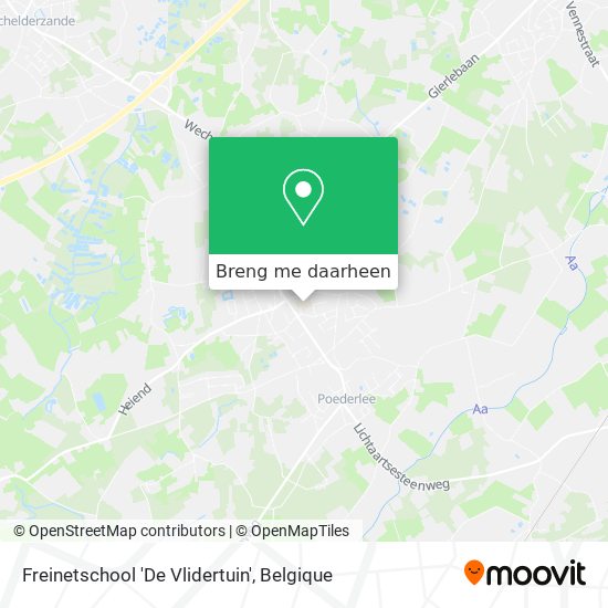 Freinetschool 'De Vlidertuin' kaart