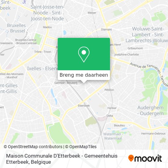Maison Communale D'Etterbeek - Gemeentehuis Etterbeek kaart