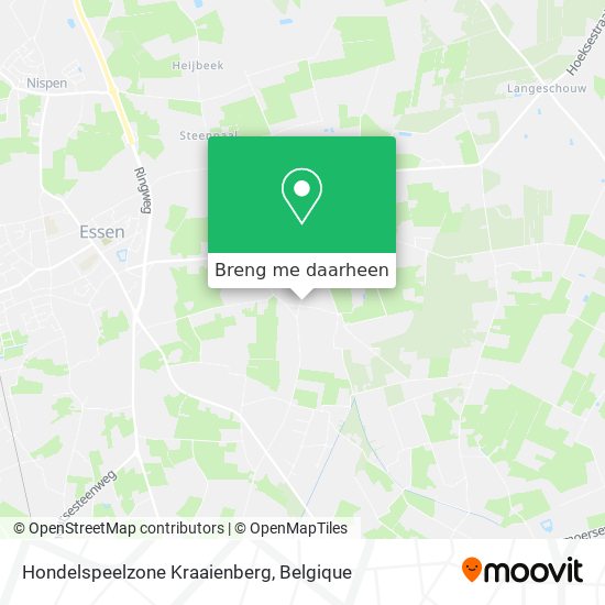 Hondelspeelzone Kraaienberg kaart