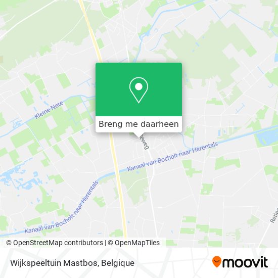 Wijkspeeltuin Mastbos kaart