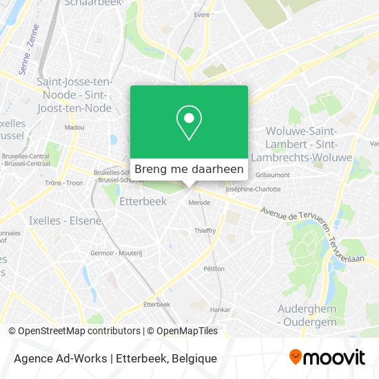 Agence Ad-Works | Etterbeek kaart