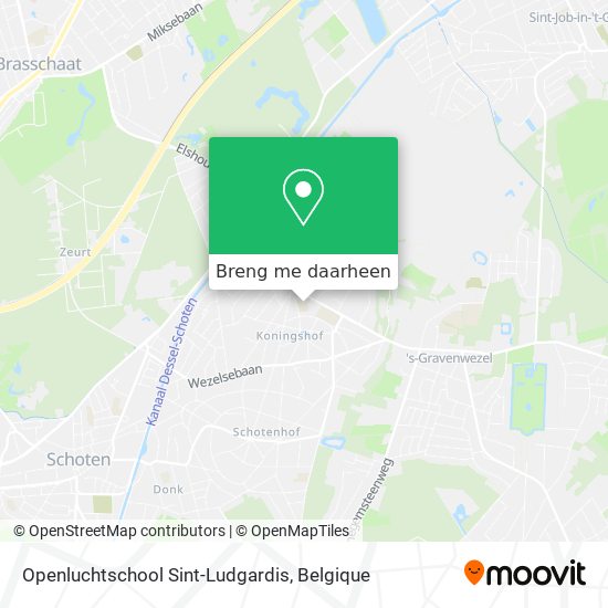 Openluchtschool Sint-Ludgardis kaart
