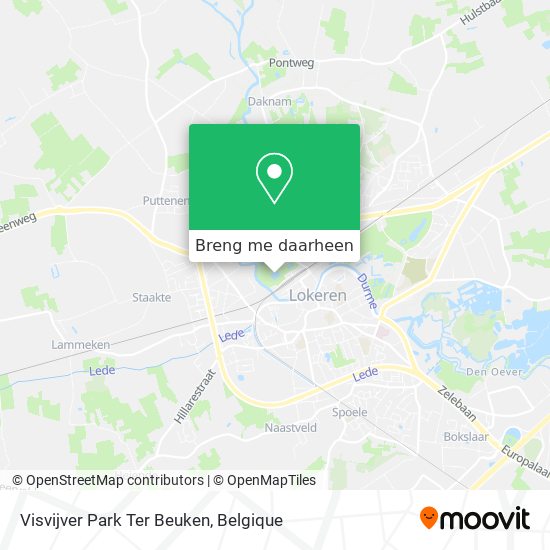 Visvijver Park Ter Beuken kaart