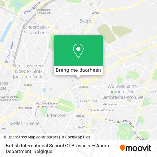 British International School Of Brussels — Acorn Department kaart