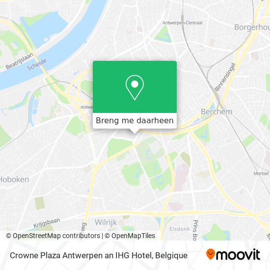 Crowne Plaza Antwerpen an IHG Hotel kaart