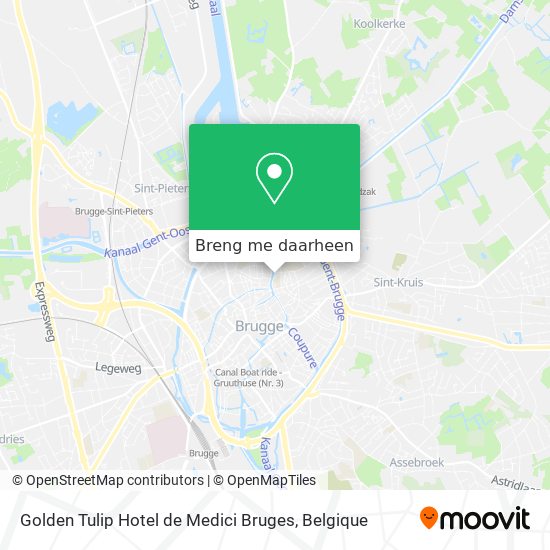 Golden Tulip Hotel de Medici Bruges kaart