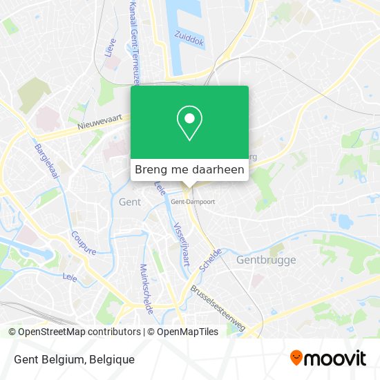 Gent Belgium kaart