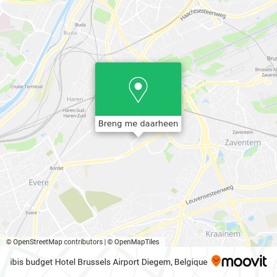 ibis budget Hotel Brussels Airport Diegem kaart