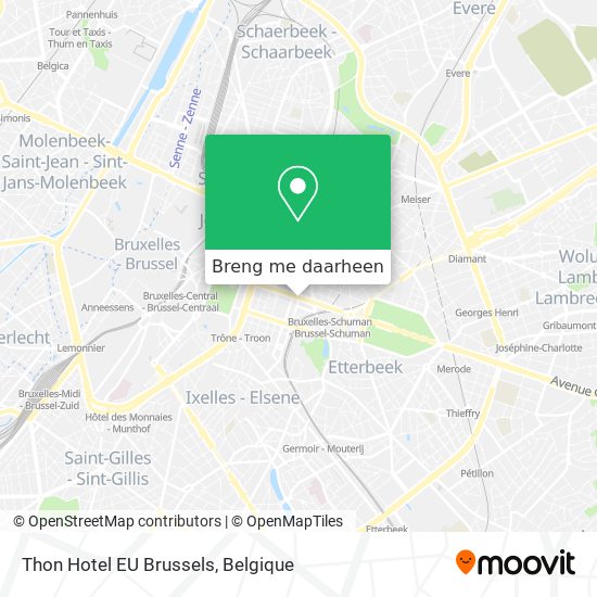 Thon Hotel EU Brussels kaart