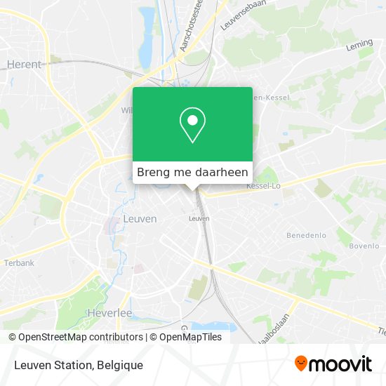 Leuven Station kaart