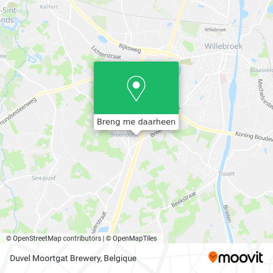 Duvel Moortgat Brewery kaart
