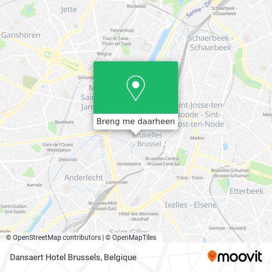 Dansaert Hotel Brussels kaart