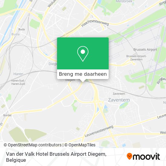 Van der Valk Hotel Brussels Airport Diegem kaart