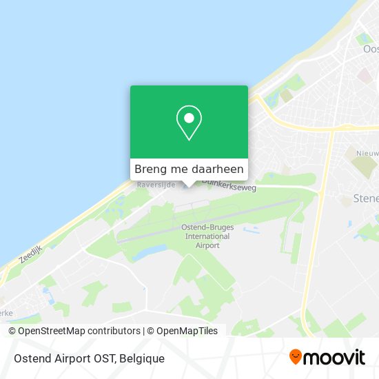 Ostend Airport OST kaart