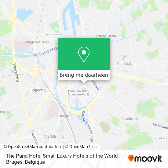 The Pand Hotel Small Luxury Hotels of the World Bruges kaart