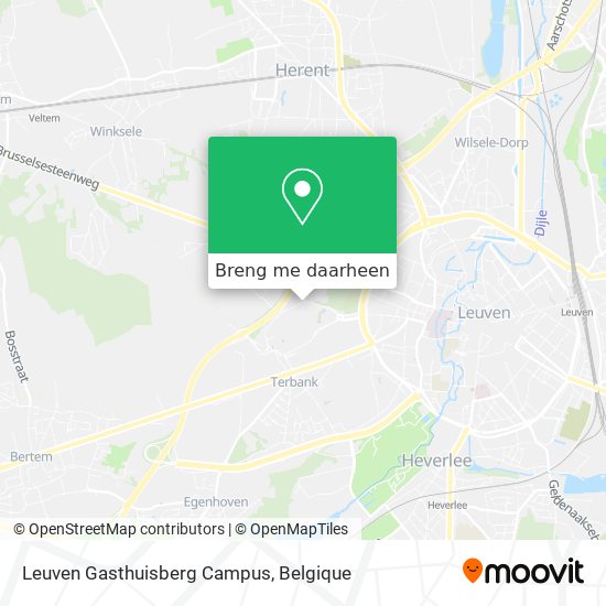 Leuven Gasthuisberg Campus kaart