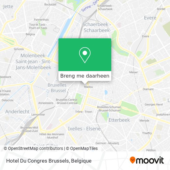 Hotel Du Congres Brussels kaart