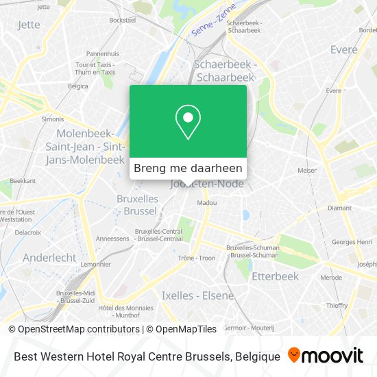 Best Western Hotel Royal Centre Brussels kaart