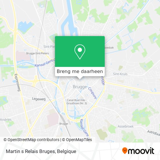 Martin s Relais Bruges kaart