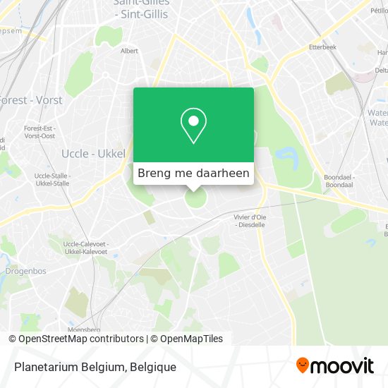 Planetarium Belgium kaart