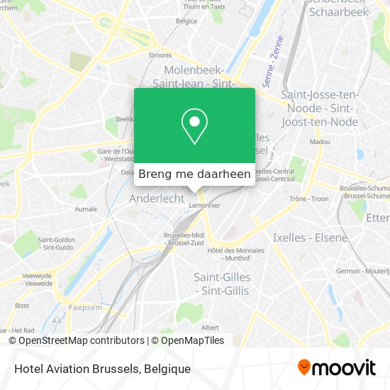 Hotel Aviation Brussels kaart