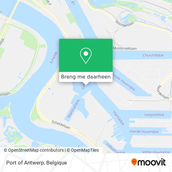 Port of Antwerp kaart