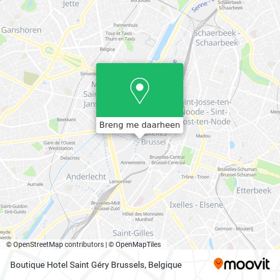 Boutique Hotel Saint Géry Brussels kaart