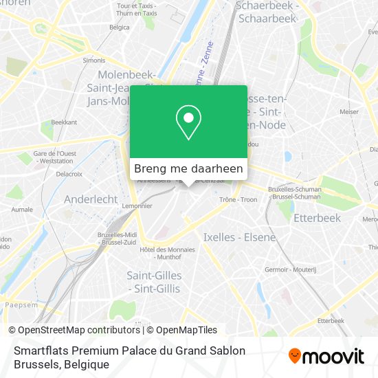 Smartflats Premium Palace du Grand Sablon Brussels kaart