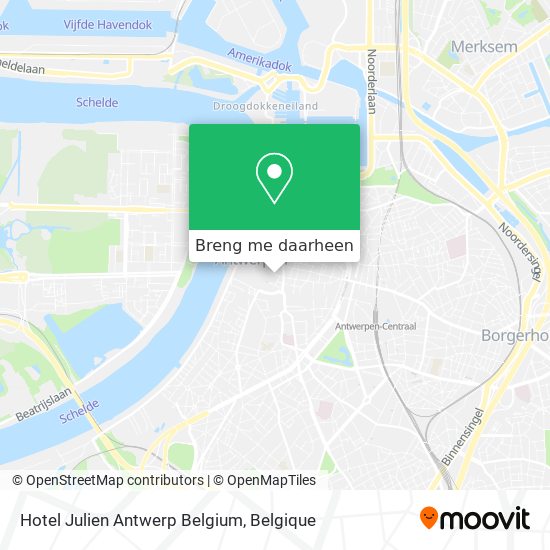 Hotel Julien Antwerp Belgium kaart