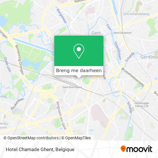 Hotel Chamade Ghent kaart