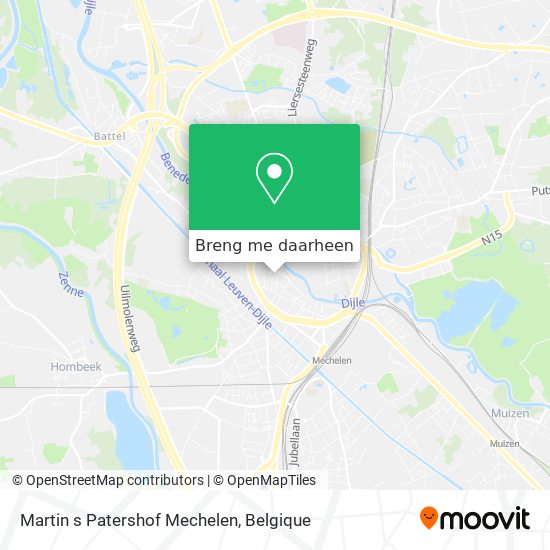 Martin s Patershof Mechelen kaart
