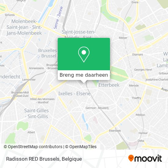 Radisson RED Brussels kaart