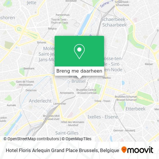 Hotel Floris Arlequin Grand Place Brussels kaart