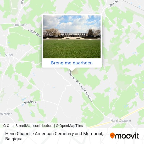 Henri Chapelle American Cemetery and Memorial kaart