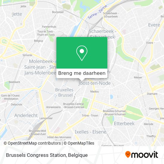Brussels Congress Station kaart