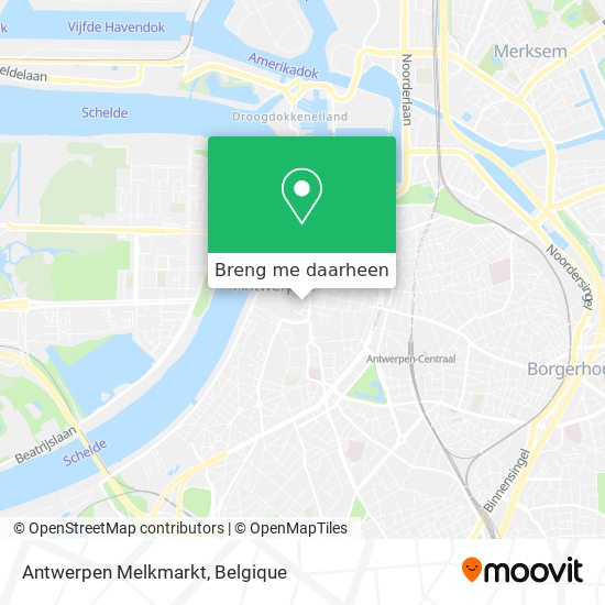 Antwerpen Melkmarkt kaart