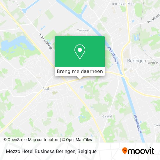 Mezzo Hotel Business Beringen kaart
