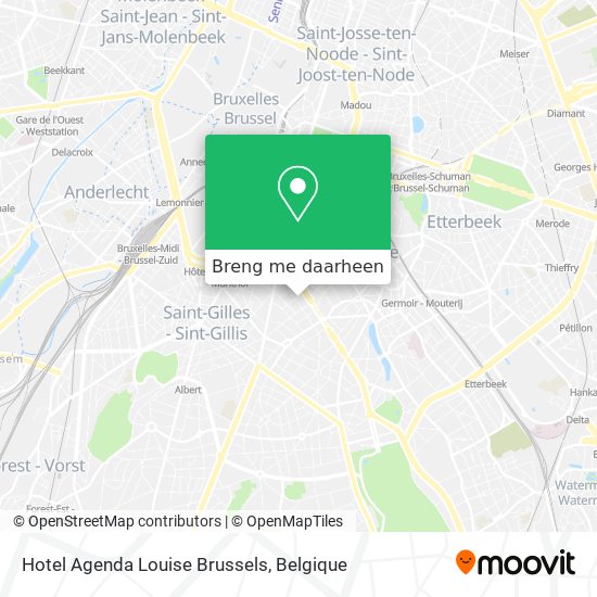 Hotel Agenda Louise Brussels kaart