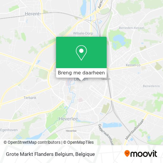 Grote Markt Flanders Belgium kaart