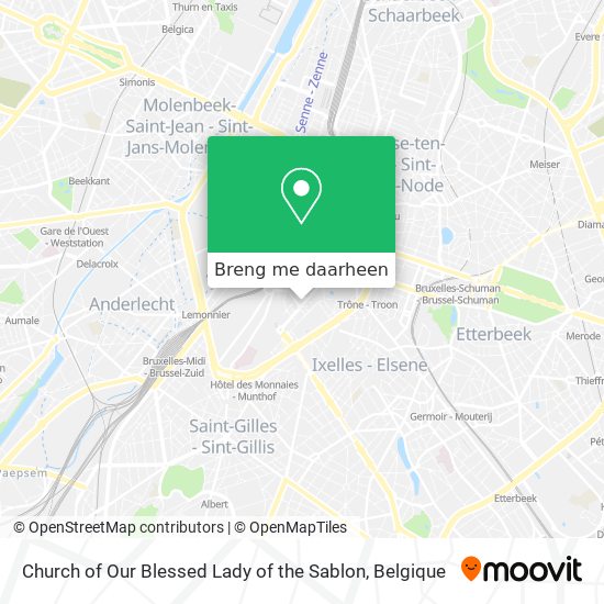Church of Our Blessed Lady of the Sablon kaart