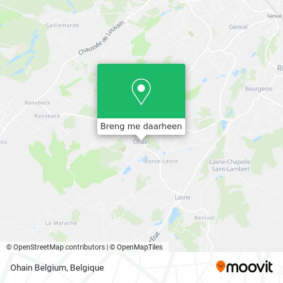 Ohain Belgium kaart