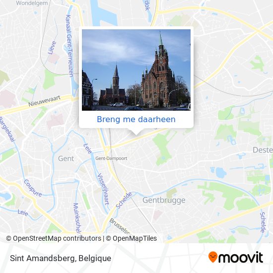 Sint Amandsberg kaart