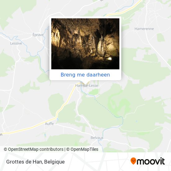 Grottes de Han kaart