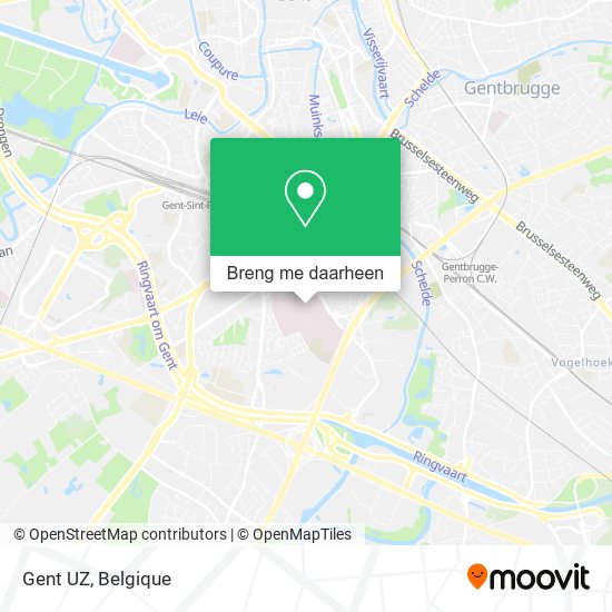 Gent UZ kaart