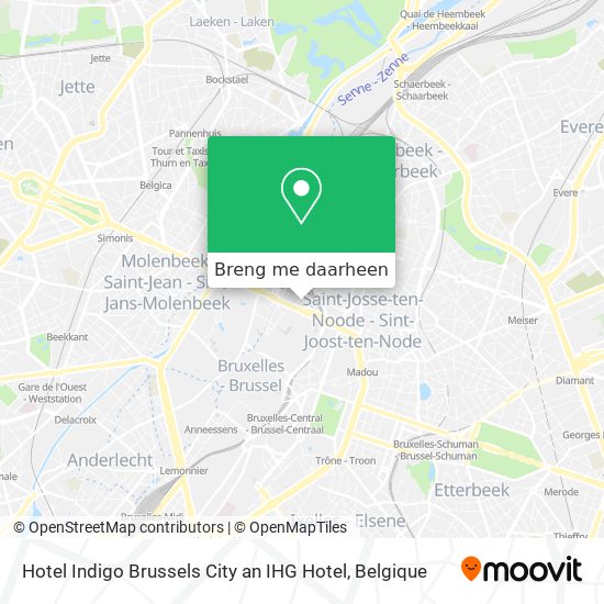 Hotel Indigo Brussels City an IHG Hotel kaart