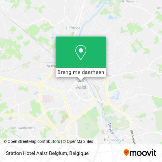 Station Hotel Aalst Belgium kaart