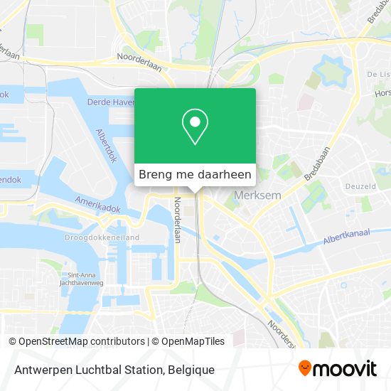 Antwerpen Luchtbal Station kaart