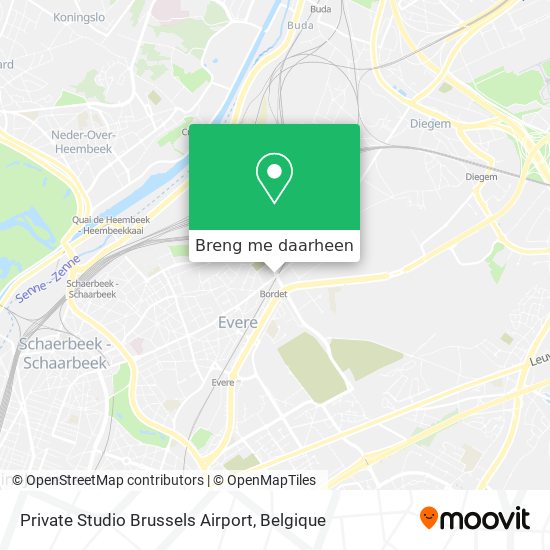 Private Studio Brussels Airport kaart
