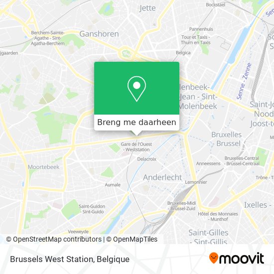 Brussels West Station kaart